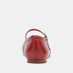 REYES BALLET FLATS RED CRINKLE PATENT^Dolce Vita Online