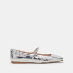 REYES BALLET FLATS SILVER DISTRESSED LEATHER^Dolce Vita Sale