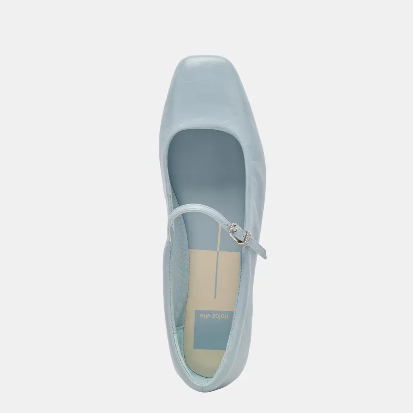 REYES BALLET FLATS SKY BLUE CRINKLE PATENT^Dolce Vita Online
