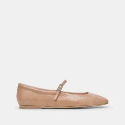 REYES BALLET FLATS TOFFEE SNAKE EMBOSSED^Dolce Vita Fashion