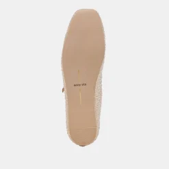 REYES CRYSTAL BALLET FLATS LIGHT GOLD CRYSTAL^Dolce Vita Online