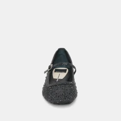 REYES CRYSTAL BALLET FLATS BLACK MESH^Dolce Vita Clearance