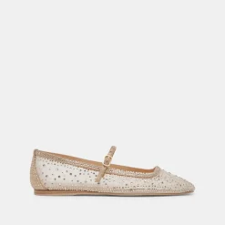 REYES CRYSTAL BALLET FLATS GOLD MESH^Dolce Vita Clearance