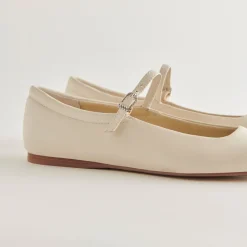 REYES WIDE BALLET FLATS IVORY LEATHER^Dolce Vita Sale