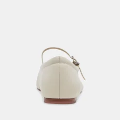 REYES WIDE BALLET FLATS IVORY LEATHER^Dolce Vita Sale