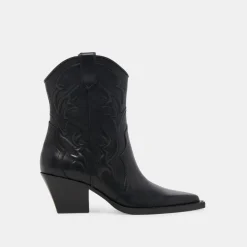 RIMONA BOOTIES BLACK LEATHER^Dolce Vita New