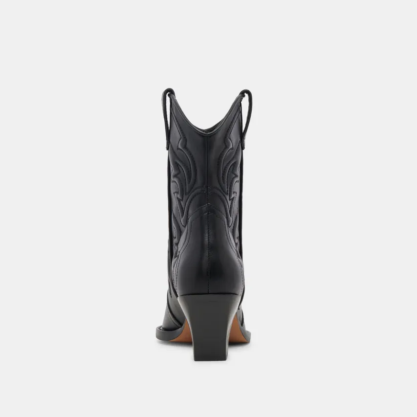 RIMONA BOOTIES BLACK LEATHER^Dolce Vita New