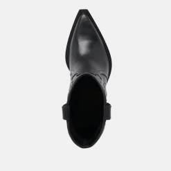 RIMONA BOOTIES BLACK LEATHER^Dolce Vita New