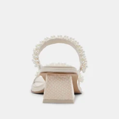 RIVER PEARL HEELS VANILLA PEARLS^Dolce Vita Best