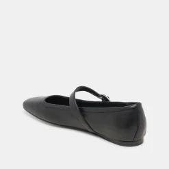RODNI BALLET FLATS BLACK LEATHER^Dolce Vita Online