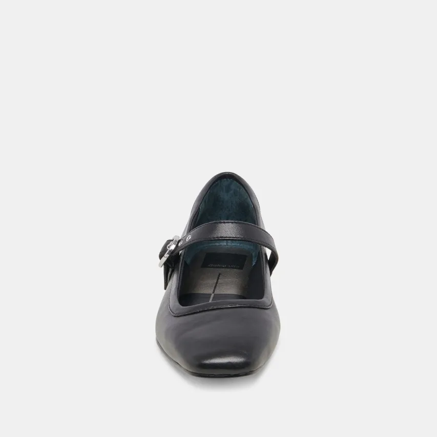 RODNI BALLET FLATS BLACK LEATHER^Dolce Vita Online