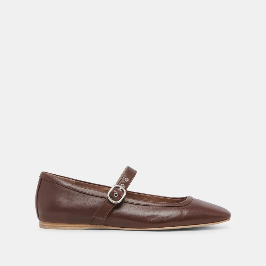 RODNI BALLET FLATS DK BROWN LEATHER^Dolce Vita Discount