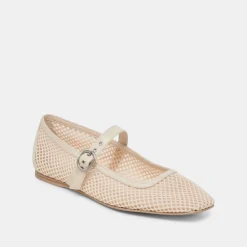 RODNI MESH BALLET FLATS CREME WOVEN MESH^Dolce Vita Sale