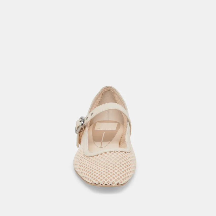RODNI MESH BALLET FLATS CREME WOVEN MESH^Dolce Vita Sale