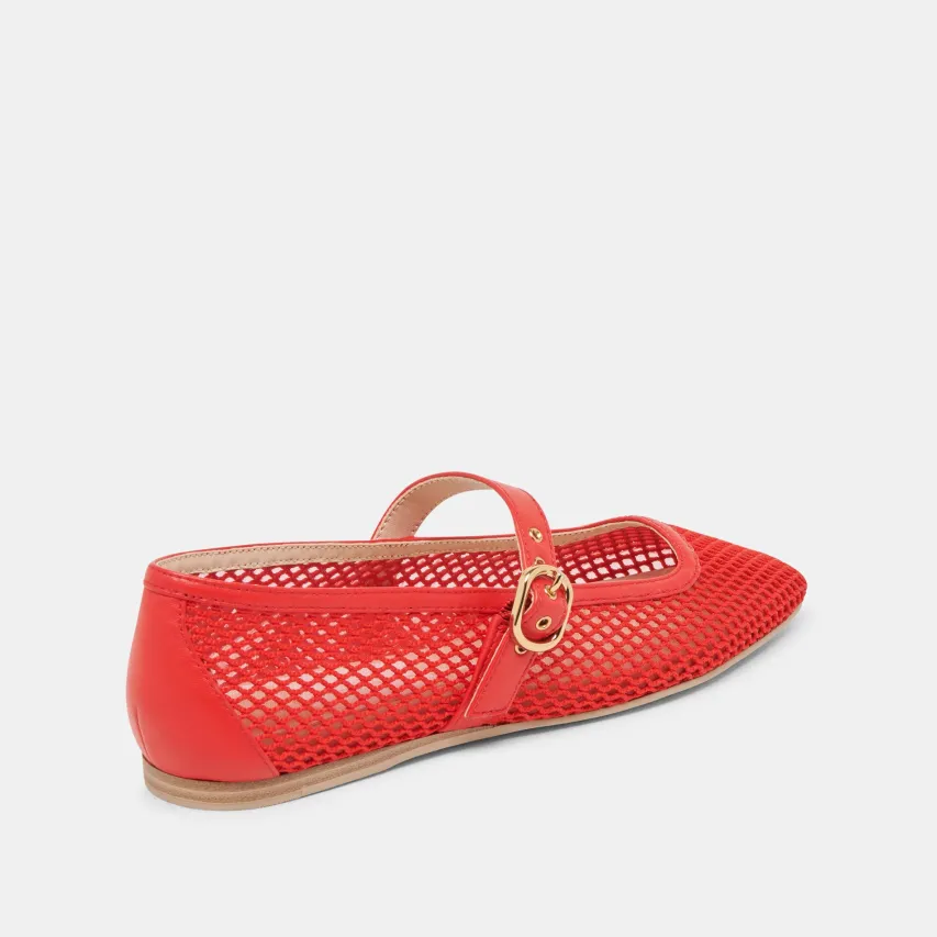 RODNI MESH BALLET FLATS CHILI WOVEN MESH^Dolce Vita Best