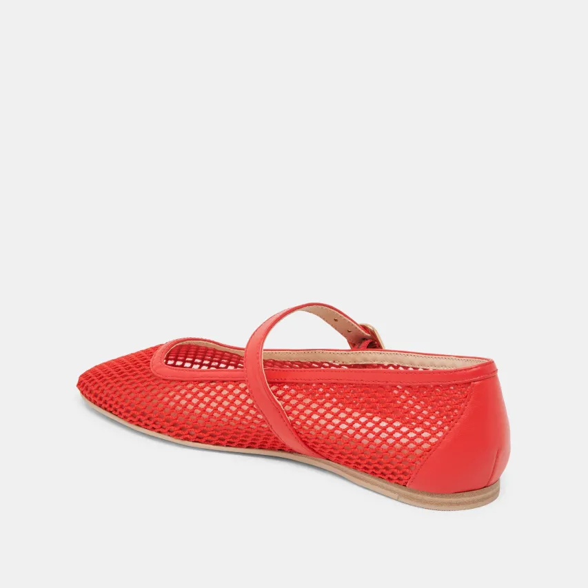 RODNI MESH BALLET FLATS CHILI WOVEN MESH^Dolce Vita Best