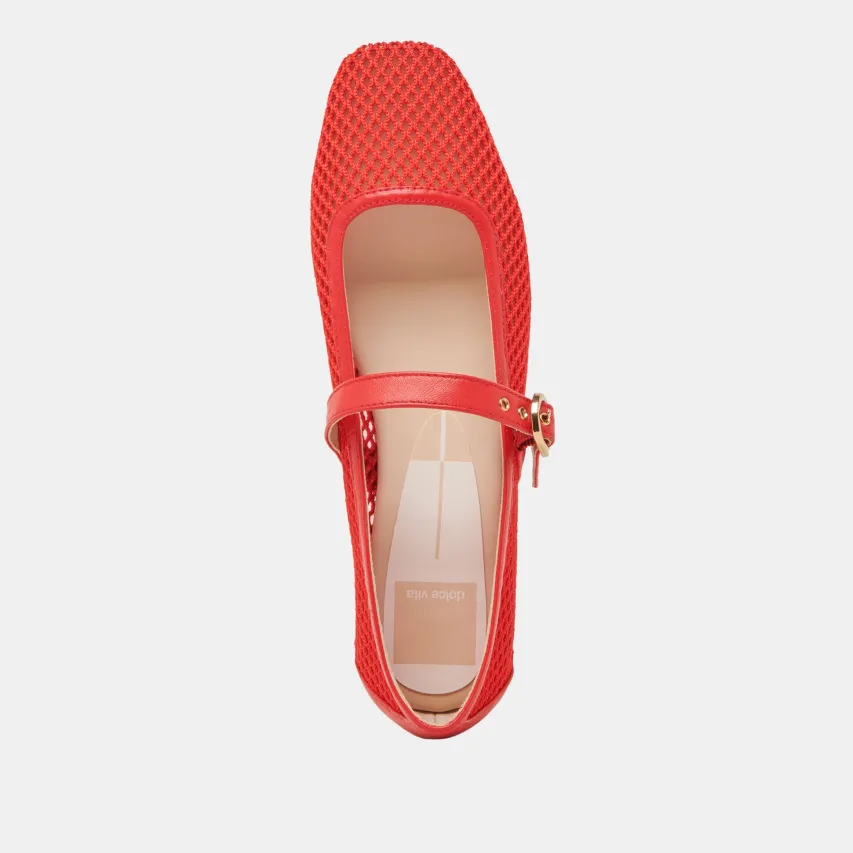 RODNI MESH BALLET FLATS CHILI WOVEN MESH^Dolce Vita Best
