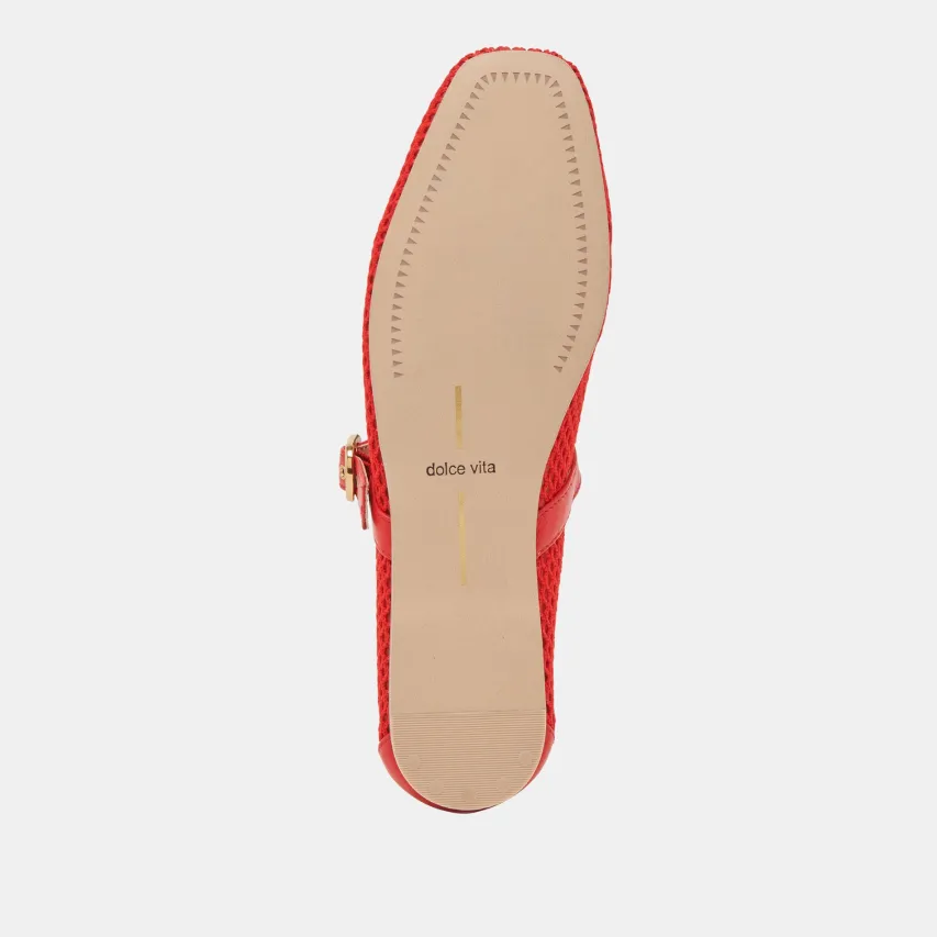 RODNI MESH BALLET FLATS CHILI WOVEN MESH^Dolce Vita Best