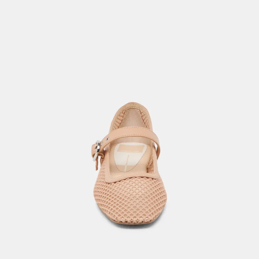 RODNI MESH BALLET FLATS LIGHT TAN WOVEN MESH^Dolce Vita New