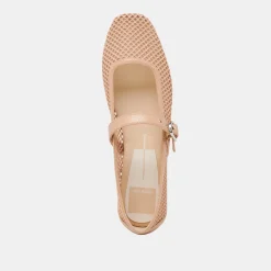 RODNI MESH BALLET FLATS LIGHT TAN WOVEN MESH^Dolce Vita New