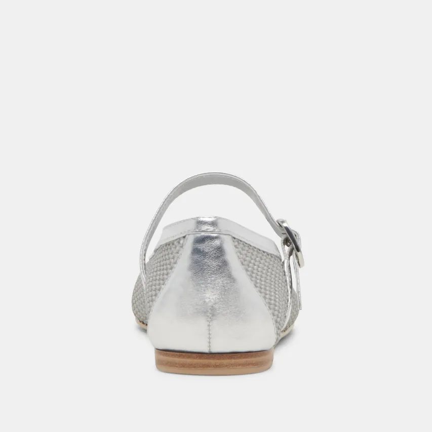RODNI MESH BALLET FLATS SILVER WOVEN MESH^Dolce Vita Sale