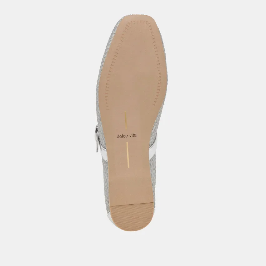RODNI MESH BALLET FLATS SILVER WOVEN MESH^Dolce Vita Sale