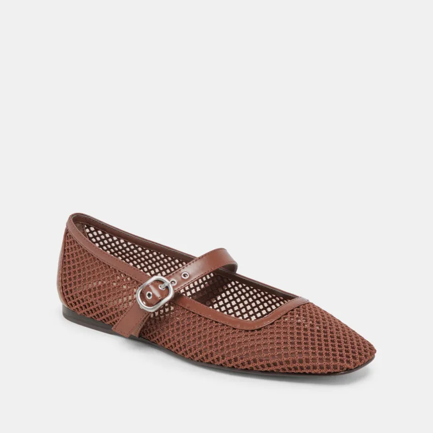 RODNI MESH BALLET FLATS TOFFEE WOVEN MESH^Dolce Vita New