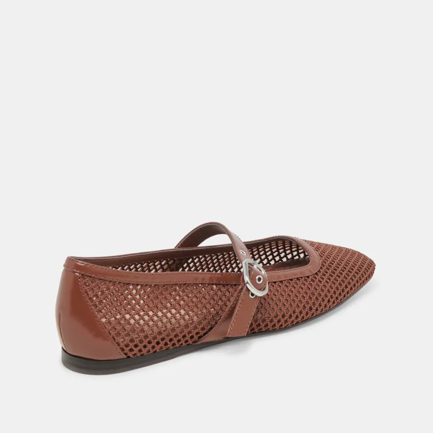 RODNI MESH BALLET FLATS TOFFEE WOVEN MESH^Dolce Vita New
