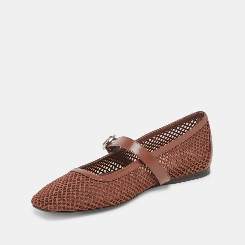 RODNI MESH BALLET FLATS TOFFEE WOVEN MESH^Dolce Vita New