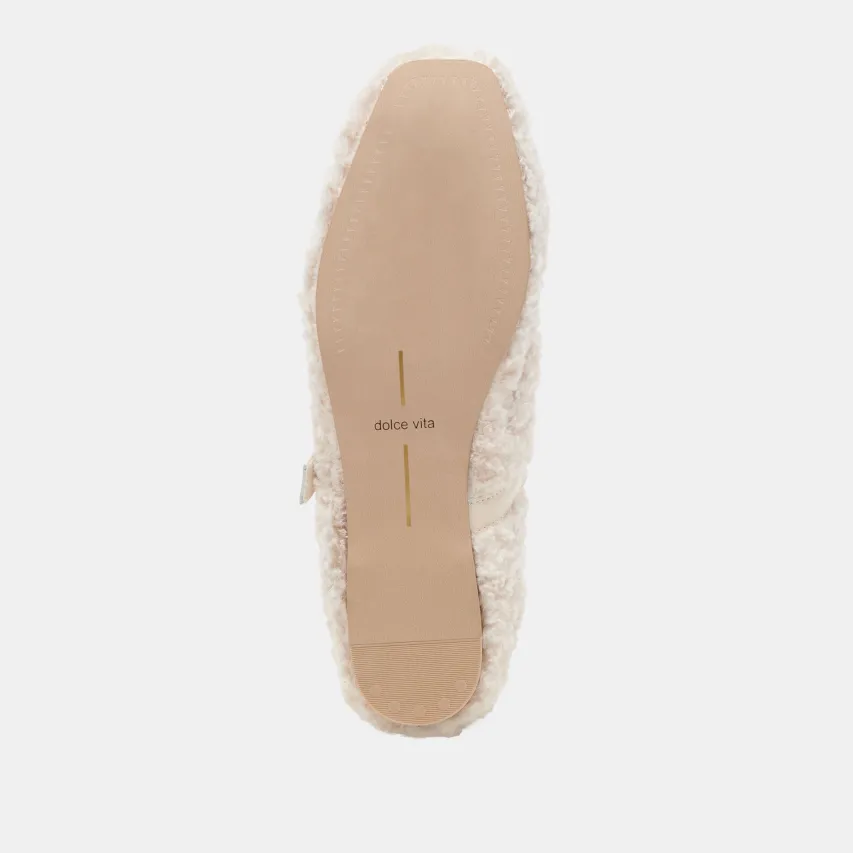 RODNI PLUSH BALLET FLATS CREME PLUSH^Dolce Vita New