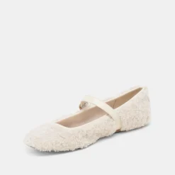 RODNI PLUSH BALLET FLATS CREME PLUSH^Dolce Vita New