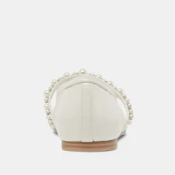 ROLLIN PEARL BALLET FLATS WHITE MESH^Dolce Vita Hot
