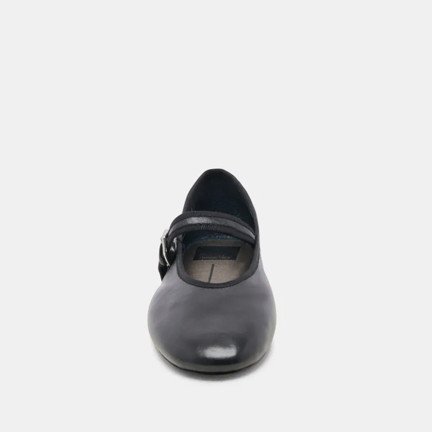 ROSLYN BALLET FLATS BLACK LEATHER^Dolce Vita Discount