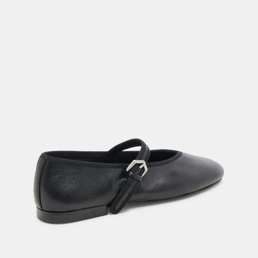 ROSLYN BALLET FLATS BLACK LEATHER^Dolce Vita Discount