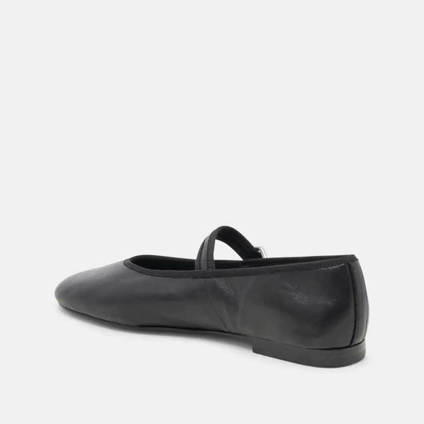 ROSLYN BALLET FLATS BLACK LEATHER^Dolce Vita Discount