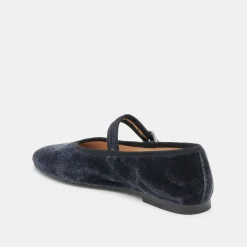 ROSLYN BALLET FLATS DUSTY BLUE VELVET^Dolce Vita New