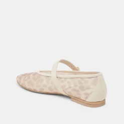 ROSLYN BALLET FLATS WHITE LEOPARD MESH^Dolce Vita Discount