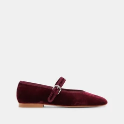 ROSLYN BALLET FLATS WINE VELVET^Dolce Vita Discount