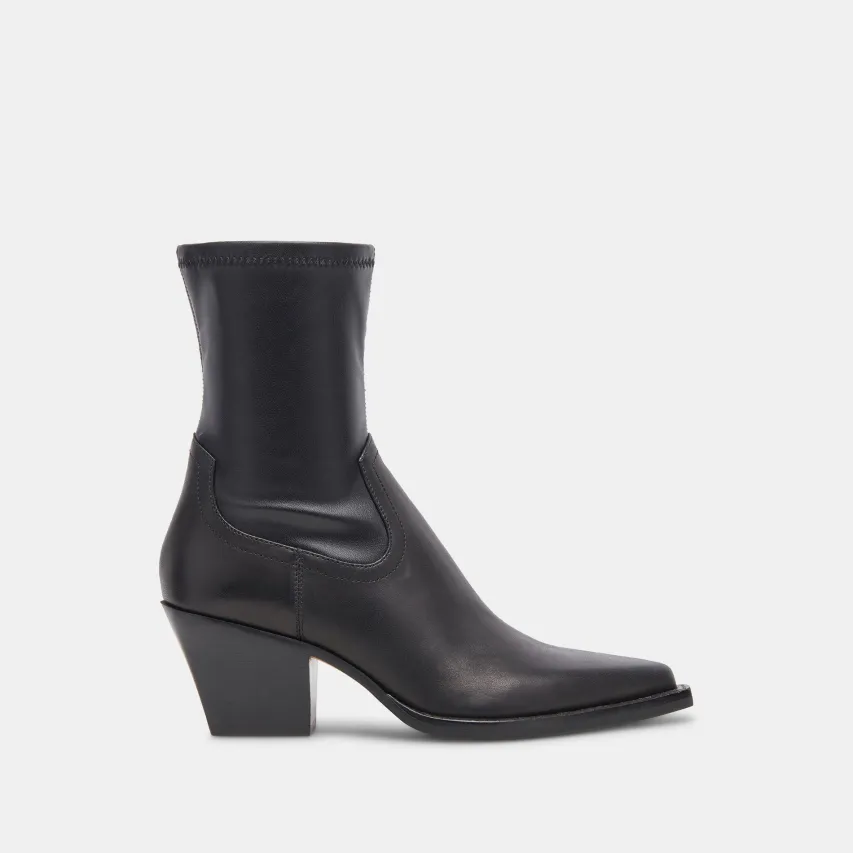 RUTGER WIDE CALF BOOTS BLACK LEATHER^Dolce Vita Clearance