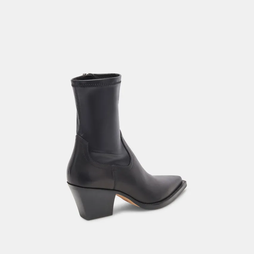 RUTGER WIDE CALF BOOTS BLACK LEATHER^Dolce Vita Clearance