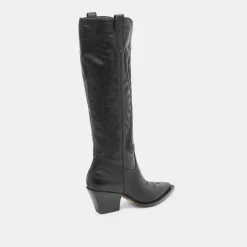 RYATT BOOTS BLACK LEATHER^Dolce Vita Clearance