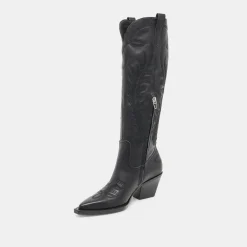 RYATT BOOTS BLACK LEATHER^Dolce Vita Clearance