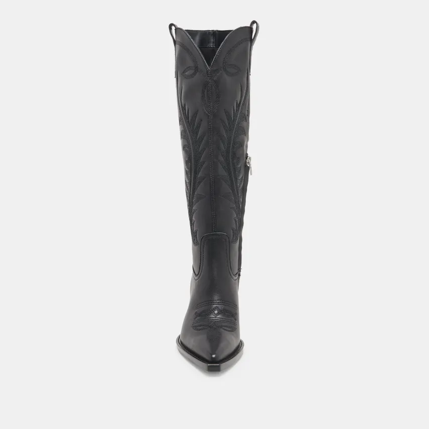RYATT BOOTS BLACK LEATHER^Dolce Vita Clearance