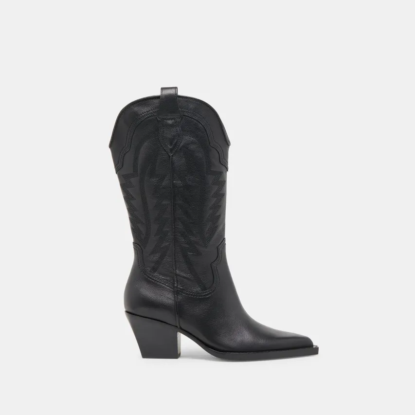RYLAND EXTRA WIDE CALF BOOTS BLACK LEATHER^Dolce Vita Sale