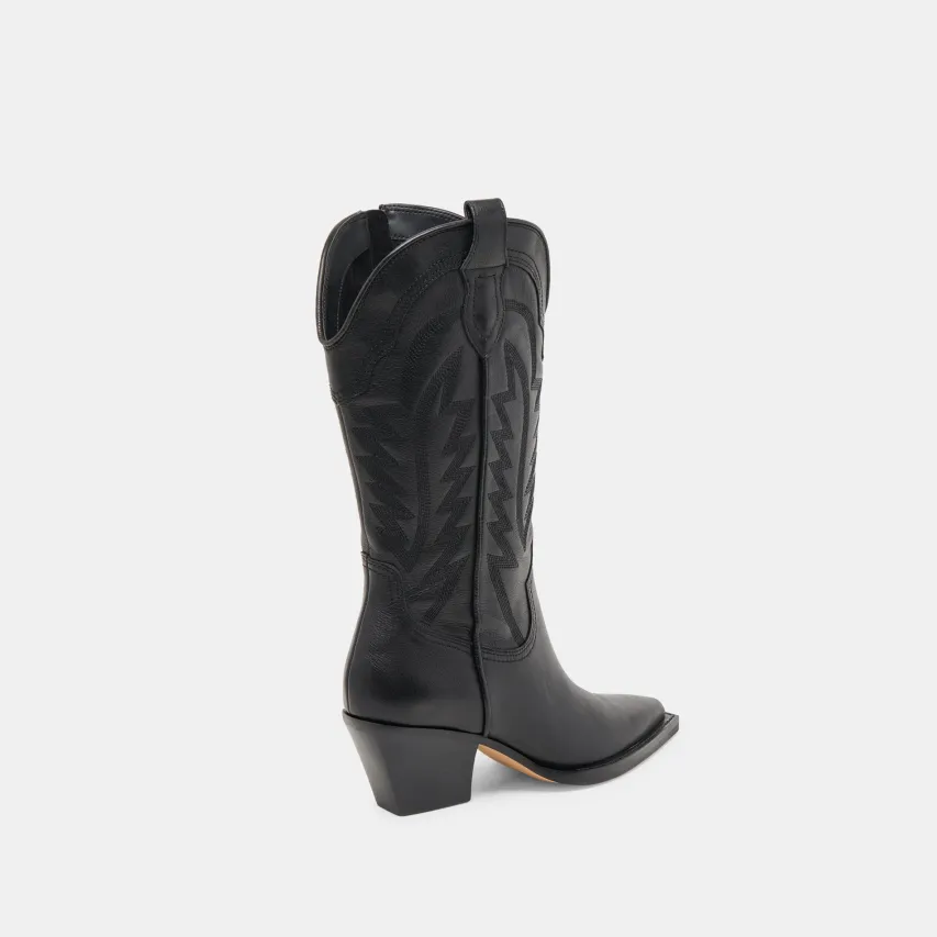 RYLAND EXTRA WIDE CALF BOOTS BLACK LEATHER^Dolce Vita Sale
