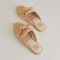SABOR FLATS LT NATURAL RAFFIA^Dolce Vita New