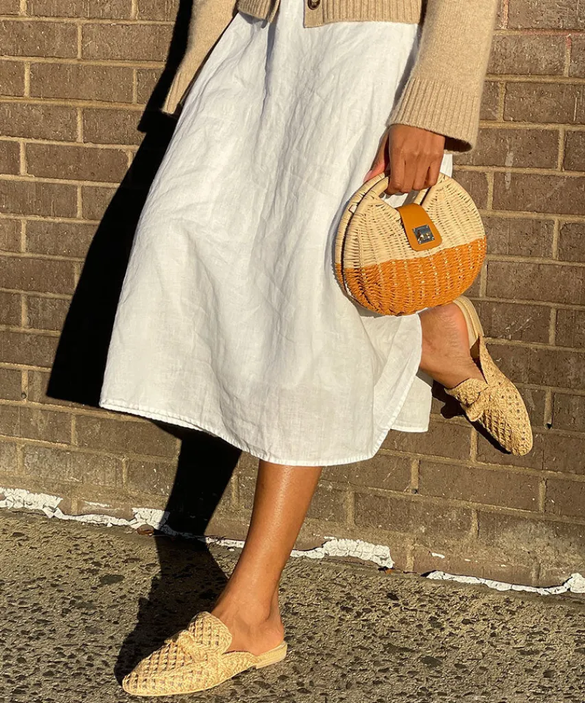 SABOR FLATS LT NATURAL RAFFIA^Dolce Vita New