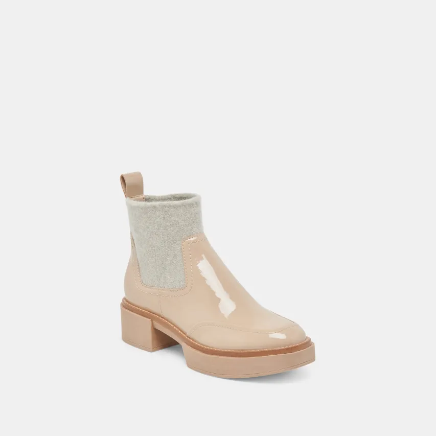 SALINE H2O WIDE BOOTIES DUNE CRINKLE PATENT^Dolce Vita Best