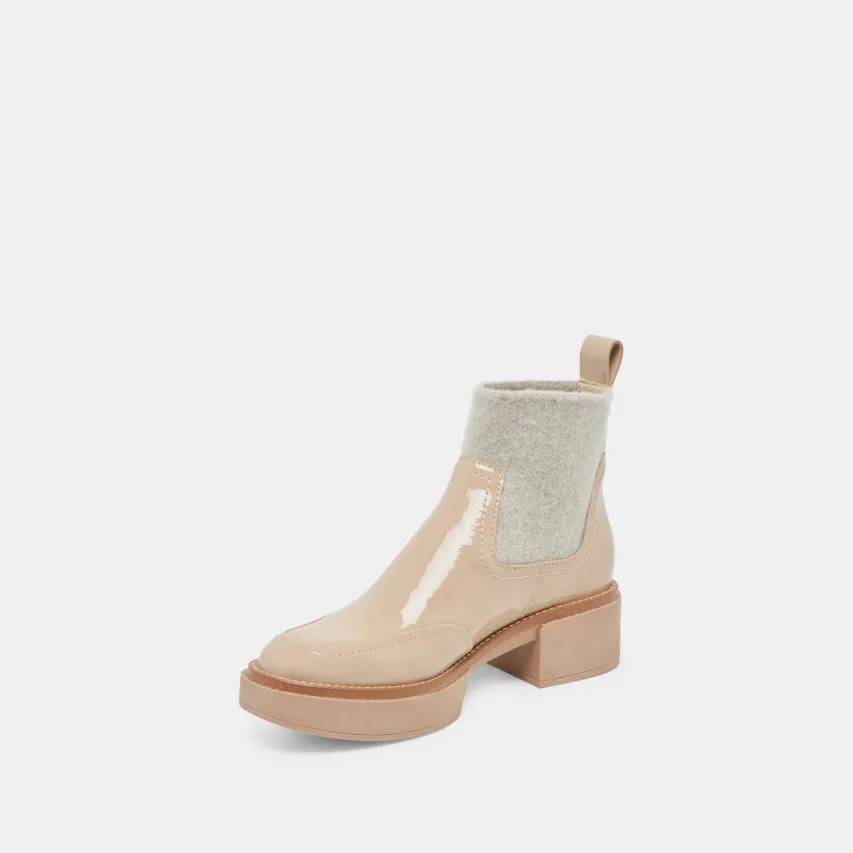 SALINE H2O WIDE BOOTIES DUNE CRINKLE PATENT^Dolce Vita Best