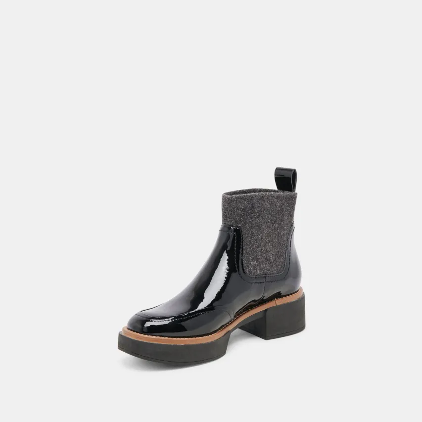 SALINE H2O WIDE BOOTIES MIDNIGHT CRINKLE PATENT^Dolce Vita Online
